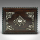 Vintage Keepsake Box, Portuguese, Satinwood, Case, Cricket Interest, Mid Century